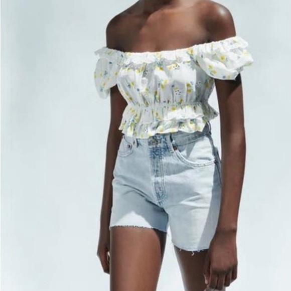 Zara floral crop top - Picture 2 of 6